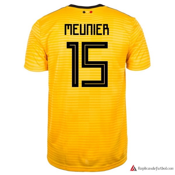 Camiseta Seleccion Belgica Segunda equipación Meunier 2018 Amarillo